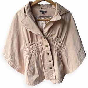 For Cynthia Coquette Hooded Pale Pink Rain Poncho Size Women's Small